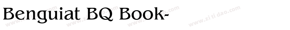 Benguiat BQ Book字体转换